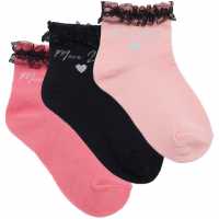 Набрани Чорапи Pack Of 3 More Love Frill Socks  Детски чорапи