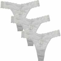 3 Pack Lace Thong