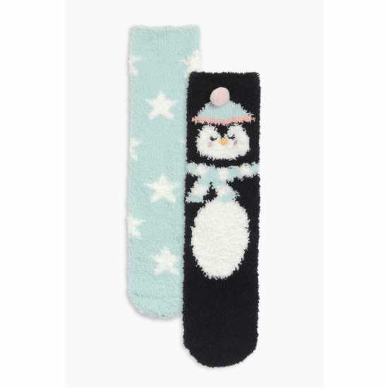 2 Pack Penguin Cosy Socks  Дамски чорапи