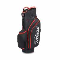 Titleist Cart 14 Golf Bag Black/Red Чанти за голф