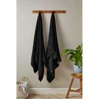 Pack Of 2 Bath Sheets Black  Хавлиени кърпи