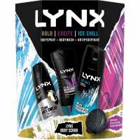 Lynx All Stars Trio And Body Scrub Gift Set