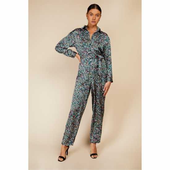 Дамски поли и рокли Little Mistress Unisex Adults Satin Tie-Waist Jumpsuit Little Mistress Unisex Adults Satin Tie-Waist Jumpsuit Дамски поли и рокли