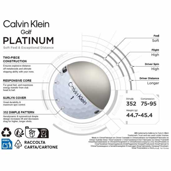 Calvin Klein Golf Ck 12Pk Golf Balls Calvin Klein Golf Ck 12Pk Golf Balls