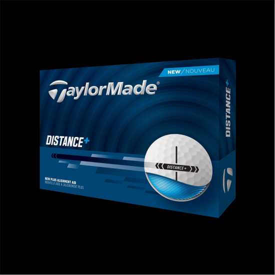 Голф топки Taylormade Distance+ Golf Balls 12 Pack Бяло Taylormade Distance+ Golf Balls 12 Pack Бяло Голф топки