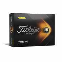 Titleist Pro V1 Golf Balls (12-Ball Pack) 2023 Yellow Голф топки