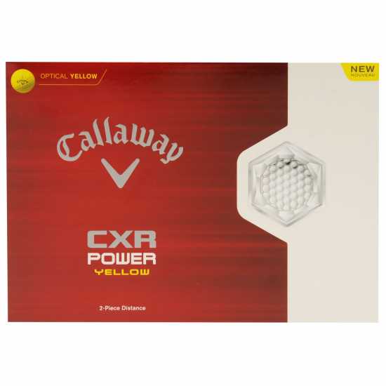 Callaway Cxr Power Golf Balls 12 Pack Жълто 12 броя Голф топки