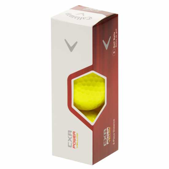 Callaway Cxr Power Golf Balls 12 Pack Жълто 12 броя Голф топки