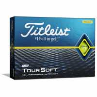 Titleist 2022 Tour Soft Golf Balls (12-Ball Pack) Yellow Голф пълна разпродажба