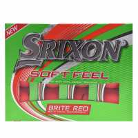 Srixon Soft Feel Golf Balls 12 Pack Red Голф топки
