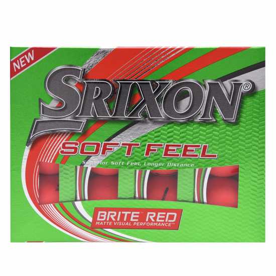 Srixon Soft Feel Golf Balls 12 Pack Red 