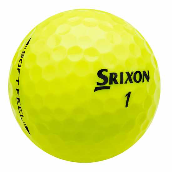 Srixon Soft Feel Golf Balls 12 Pack Yellow Голф пълна разпродажба