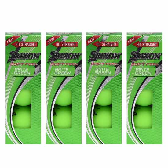 Srixon Soft Feel Golf Balls 12 Pack Green Srixon Soft Feel Golf Balls 12 Pack Green
