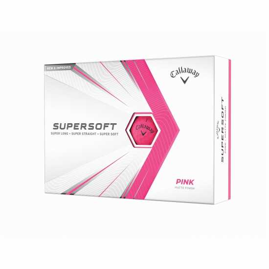 Callaway Supersoft Matte Golf Ball Pack Розово Голф топки