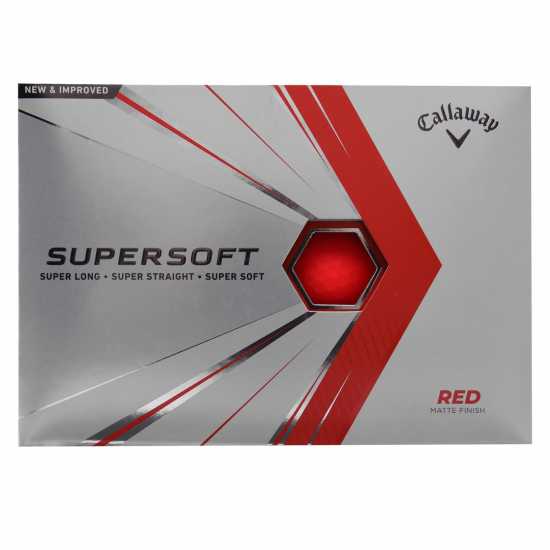 Голф топки Callaway Supersoft Matte Golf Ball Pack Червено Callaway Supersoft Matte Golf Ball Pack Червено Голф топки