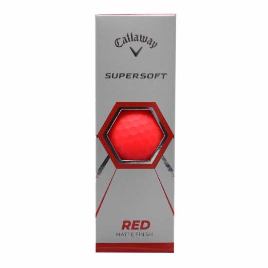 Голф топки Callaway Supersoft Matte Golf Ball Pack Червено Callaway Supersoft Matte Golf Ball Pack Червено Голф топки