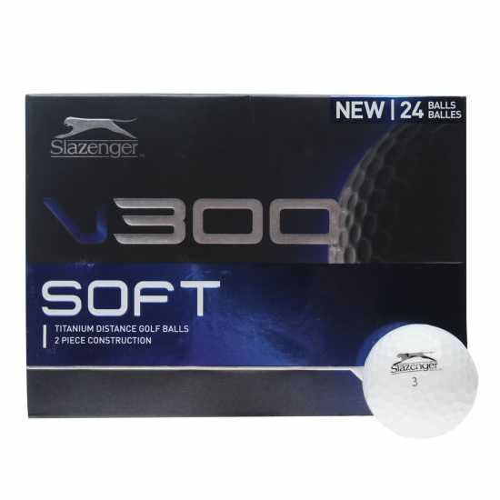 Голф топки Slazenger V Series Soft 24Pk Бяло Slazenger V Series Soft 24Pk Бяло Голф топки