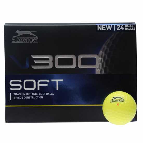 Голф топки Slazenger V Series Soft 24Pk Жълто Slazenger V Series Soft 24Pk Жълто Голф топки