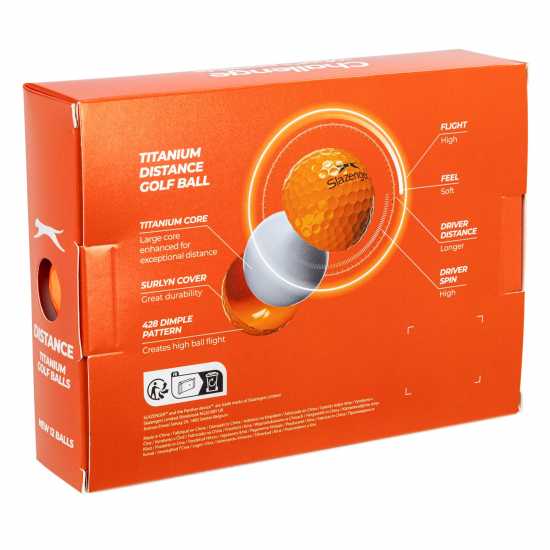 Slazenger Vseries Distance 12Pk Оранжево Голф топки