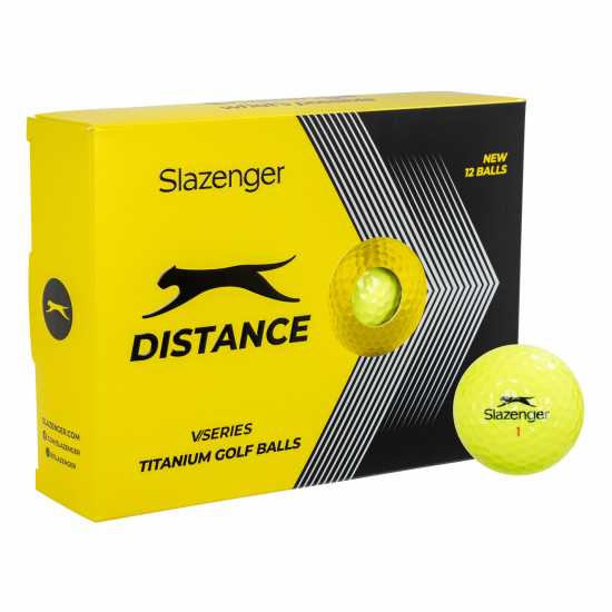 Slazenger Vseries Distance 12Pk Жълто Голф топки