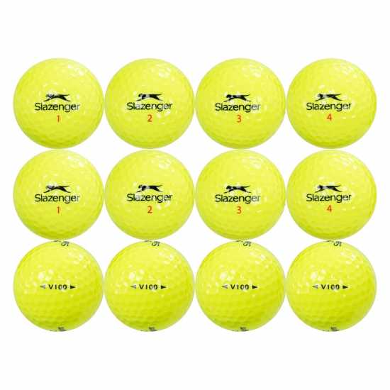 Slazenger Vseries Distance 12Pk Жълто Голф топки