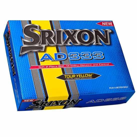Голф топки Srixon Ad333 Golf Balls 12 Pack Жълто 12 броя Srixon Ad333 Golf Balls 12 Pack Жълто 12 броя Голф топки