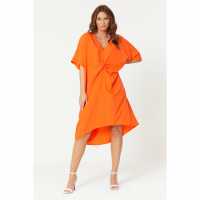 Knot Orange Dress  Дамски поли и рокли