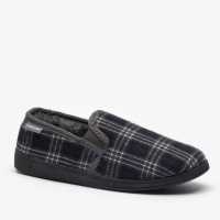 Dunlop Checked Slip On Slippers
