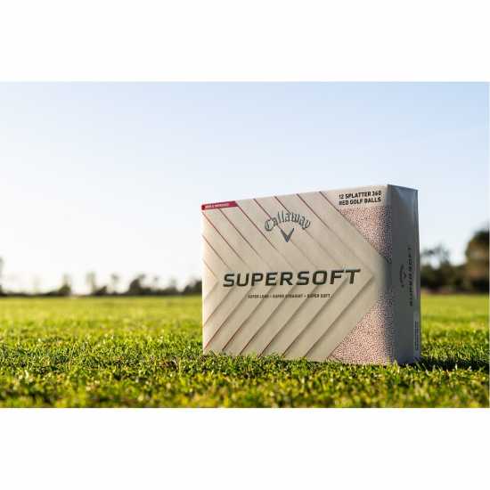 Callaway Men's Supersoft Splatter Golf Balls Червено 