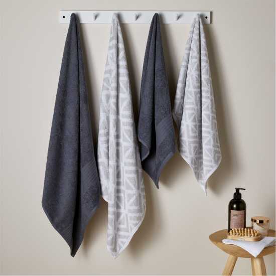 Piece Design Towel Bale - Silver And Slate  Хавлиени кърпи