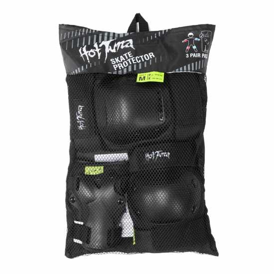 Hot Tuna Skate Protector 3Pc Set - Knee Pads Elbow Pad And Wrist Guards  Скейтборд