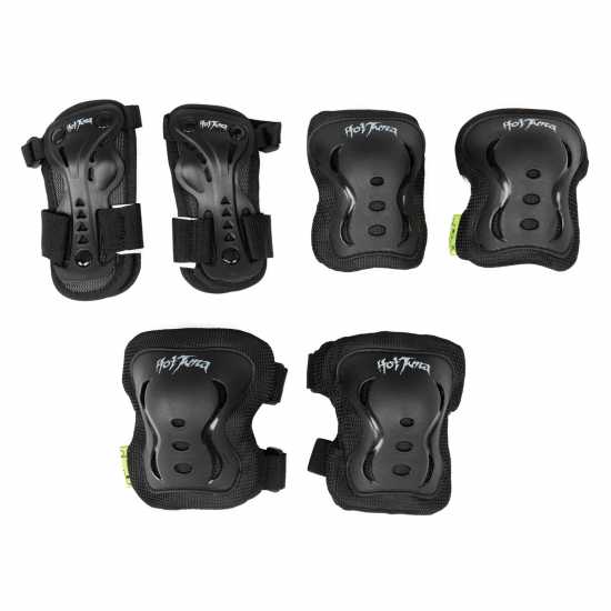 Hot Tuna Skate Protector 3Pc Set - Knee Pads Elbow Pad And Wrist Guards Черно Скейтборд