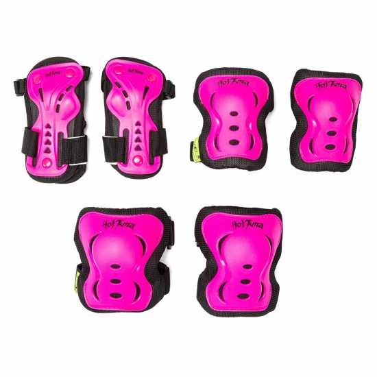 Hot Tuna Skate Protector 3Pc Set - Knee Pads Elbow Pad And Wrist Guards Розово Скейтборд