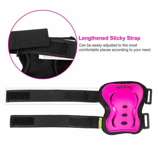 Hot Tuna Skate Protector 3Pc Set - Knee Pads Elbow Pad And Wrist Guards Розово Скейтборд
