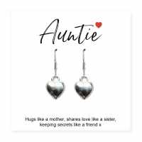 Auntie Gift Card With Heart Earrings 616-Cdss-Fhhr