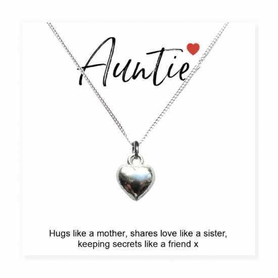Auntie Gift Card With Heart Necklace 616-Cdss-Nkhr