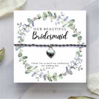Bridesmaids Heart Bracelet & Eucalyptus Card