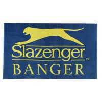 Sale Slazenger Banger Towel Adults Blue Logo Дамски бански