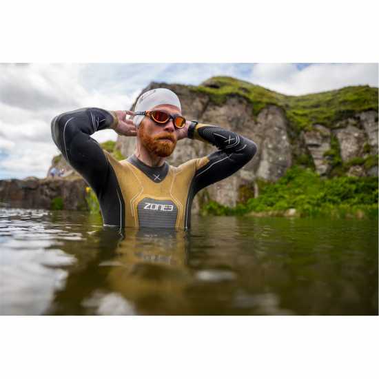 Zone3 Venator X Polarized Lense Goggle Тъмносин/Мед Плувни аксесоари