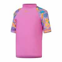 Speedo Short Sleeve Rash Vest Juniors  Детски бански и бикини