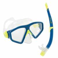 Aquasphere Saturn Snorkel Set Blue/Yellow Воден спорт