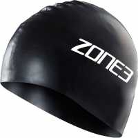 Zone3 Silicone Swim Cap Black Дамски бански