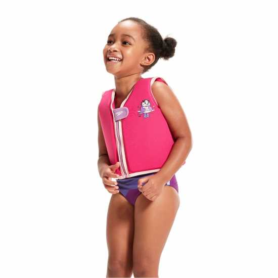 Детски бански и бикини Speedo Learn To Swim Float Vest Лилак/Таро Speedo Learn To Swim Float Vest Лилак/Таро Детски бански и бикини