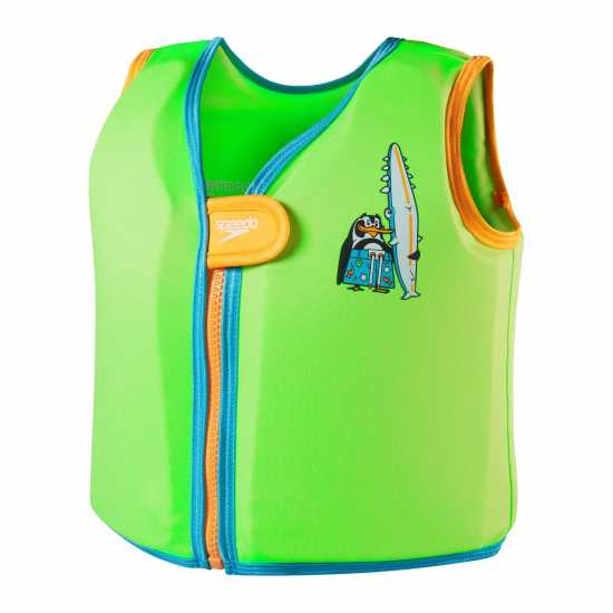 Speedo Learn To Swim Float Vest Azure/Green Детски бански и бикини