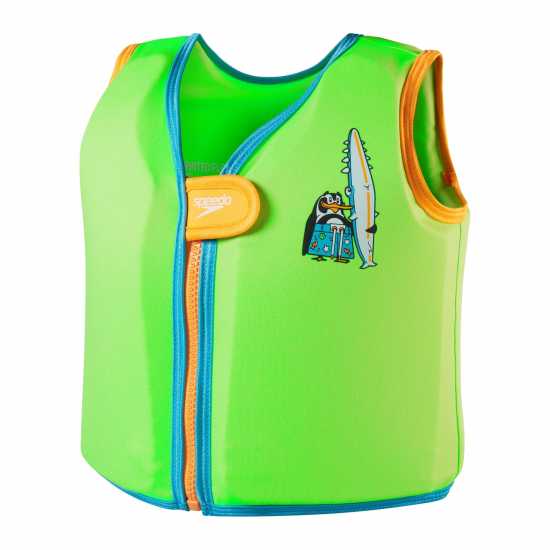 Детски бански и бикини Speedo Learn To Swim Float Vest Лазурен/Зелен Speedo Learn To Swim Float Vest Лазурен/Зелен Детски бански и бикини