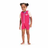 Speedo Learn To Swim Float Suit Lilac/Swe Taro Детски бански и бикини