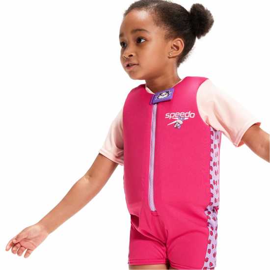 Детски бански и бикини Speedo Learn To Swim Float Suit Лилак / Све Таро Speedo Learn To Swim Float Suit Лилак / Све Таро Детски бански и бикини