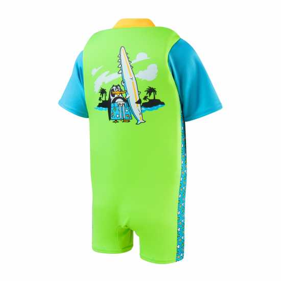 Детски бански и бикини Speedo Learn To Swim Float Suit Лазурен/Зелен Speedo Learn To Swim Float Suit Лазурен/Зелен Детски бански и бикини