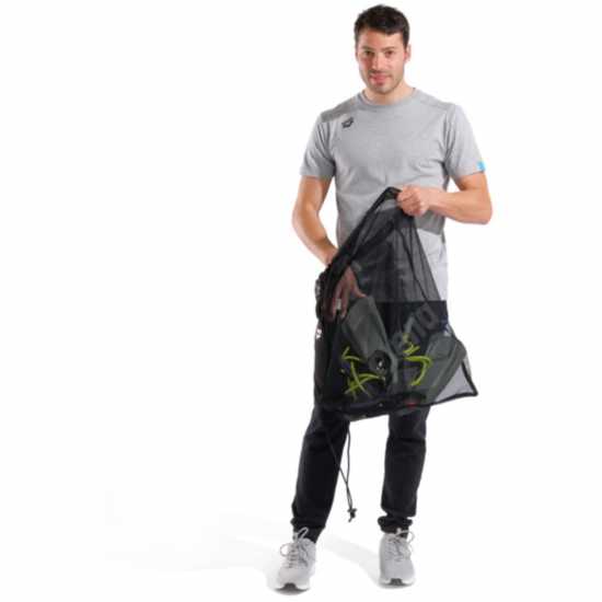 Arena Go Pool Sack Mesh Bag Black Arena Go Pool Sack Mesh Bag Black