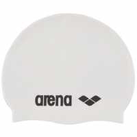 Arena Classic Silicone Swim Cap White/Black 